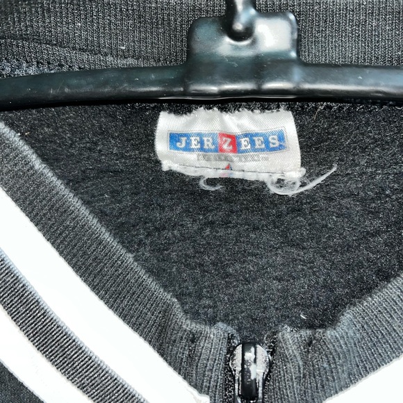 Vintage Jerzees Pin Stripe Zip Up Sweatshirt 🌵 - Picture 9 of 11